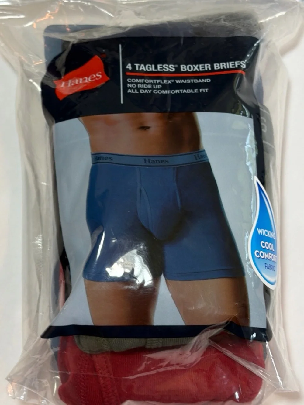 NWT The Hanes Tagless Boxer Briefs 4-Pack (Size Small)